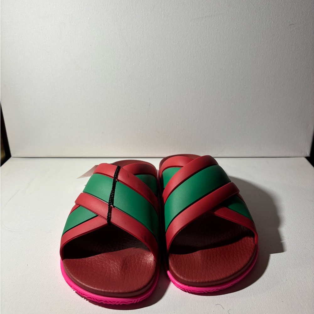 Gucci Red and Green Women's Sandals